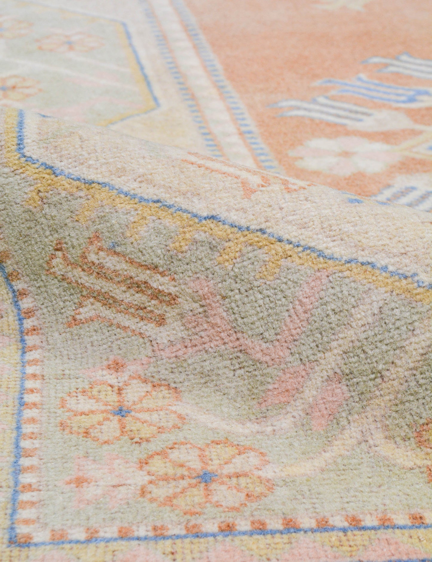 Tapis turc vintage en laine noué à la main n° 466, 1,52 m x 2,43 m