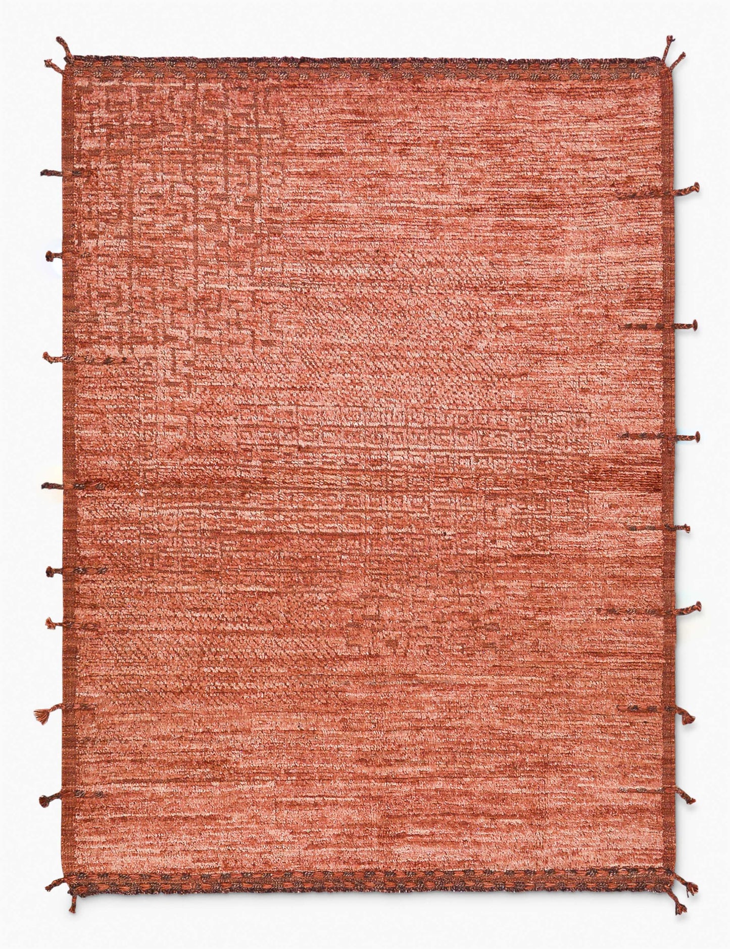 Tapis marocain vintage en laine noué à la main n° 476, 1,78 m x 2,13 m