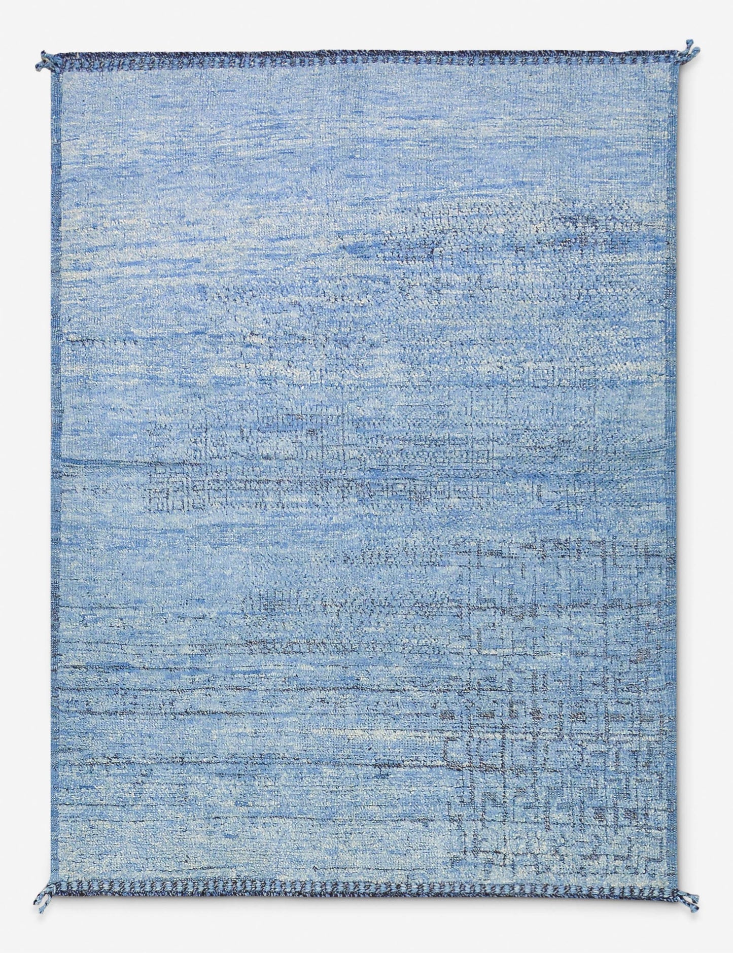 Tapis marocain vintage en laine noué à la main n° 477, 1,50 m x 2,10 m