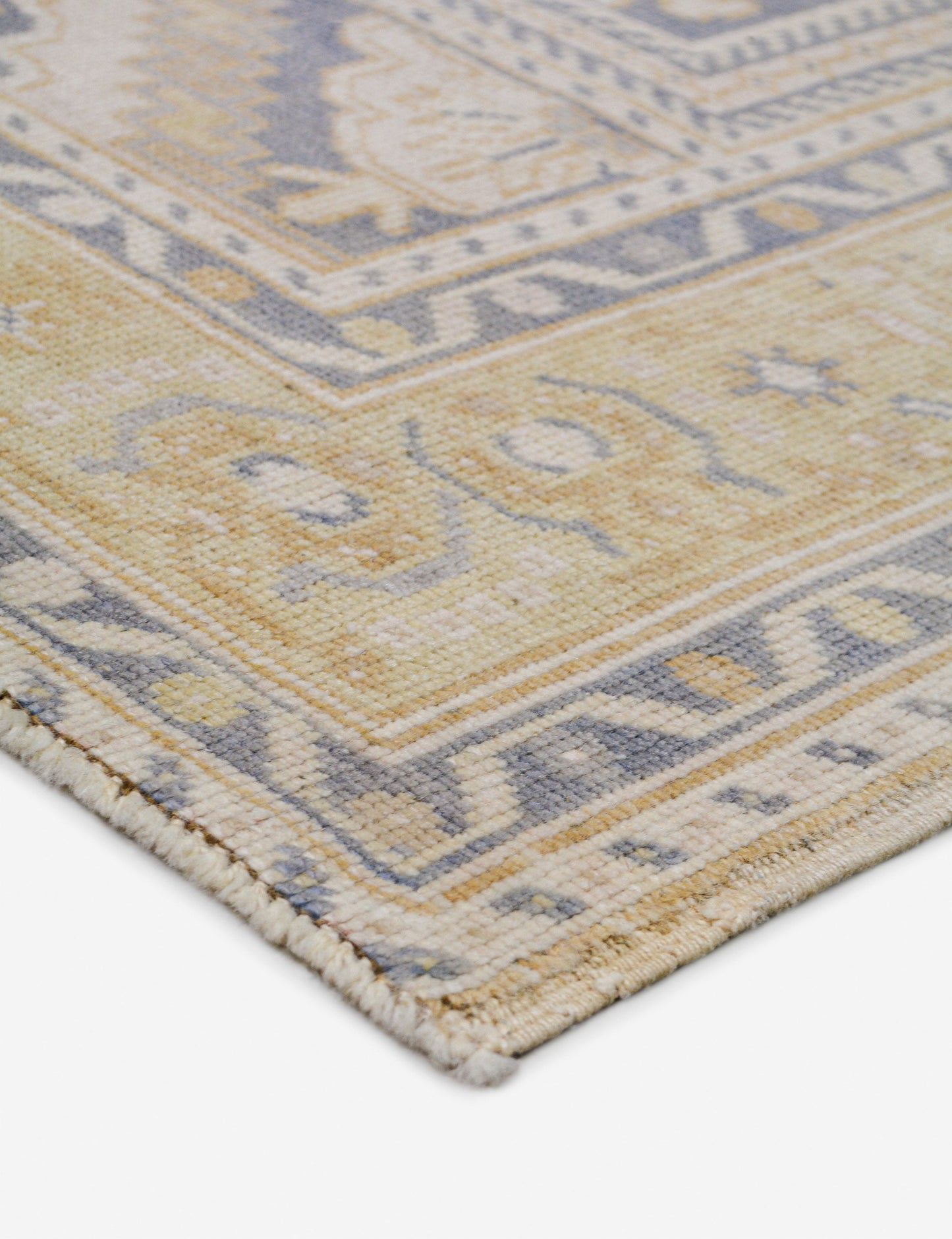 Tapis turc vintage en laine noué à la main n° 488, 1,55 m x 2,40 m