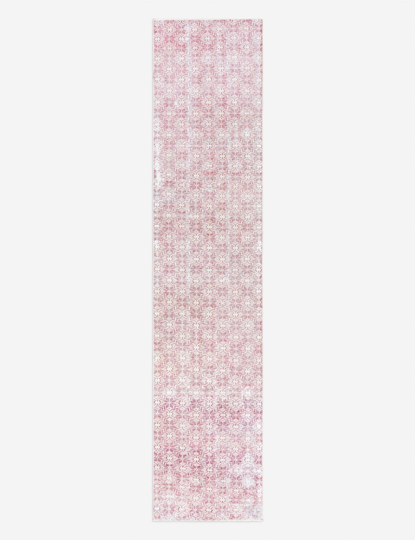 Tapis de couloir vintage turc en laine noué à la main n° 276, 60 cm x 33 cm