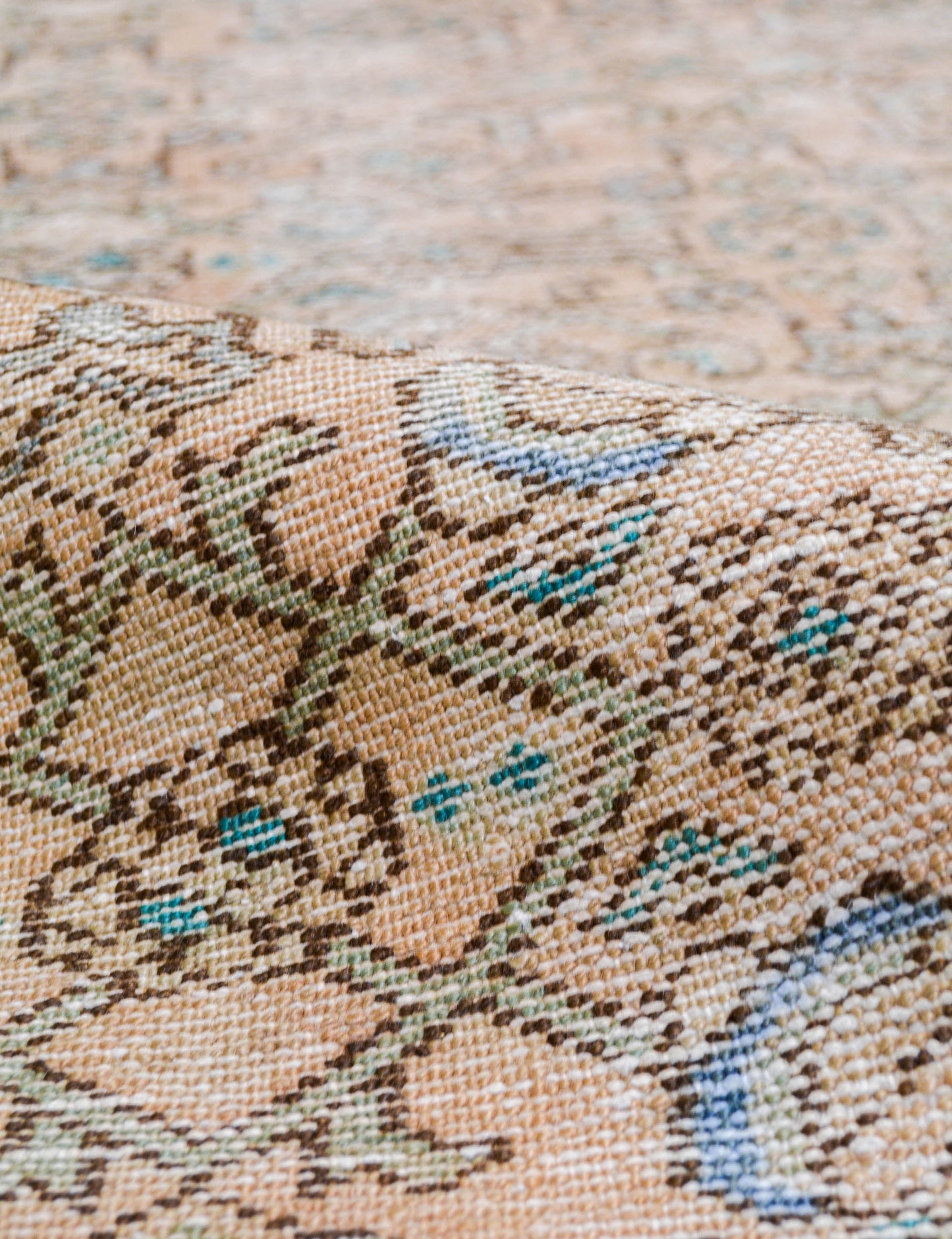 Tapis de couloir vintage turc en laine noué à la main n° 285, 90 cm x 300 cm 1
