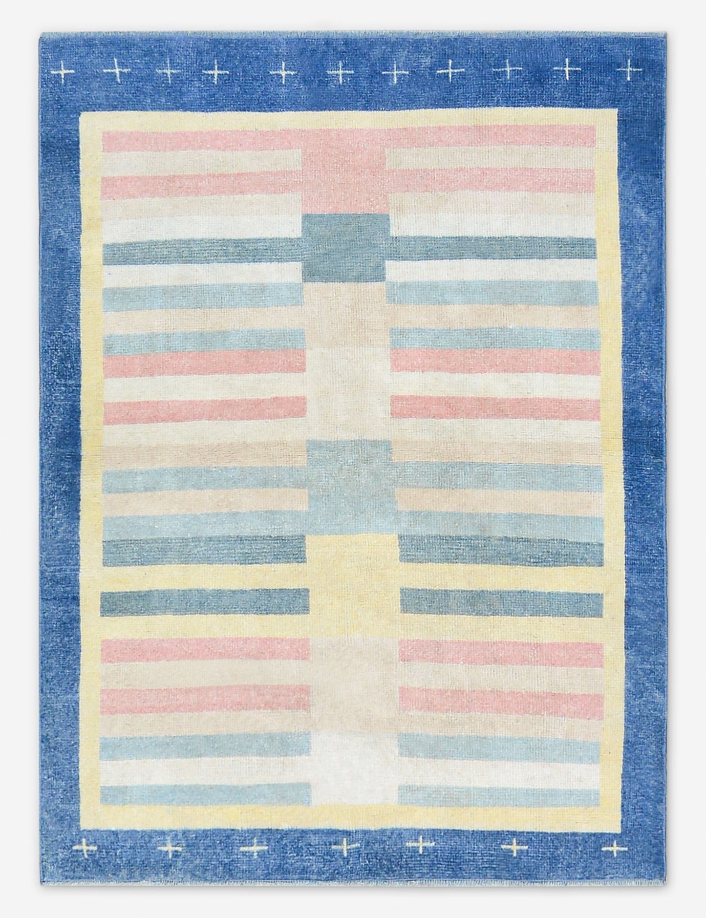 Tapis turc vintage en laine noué à la main n° 521, 3' 10 X 5' 1