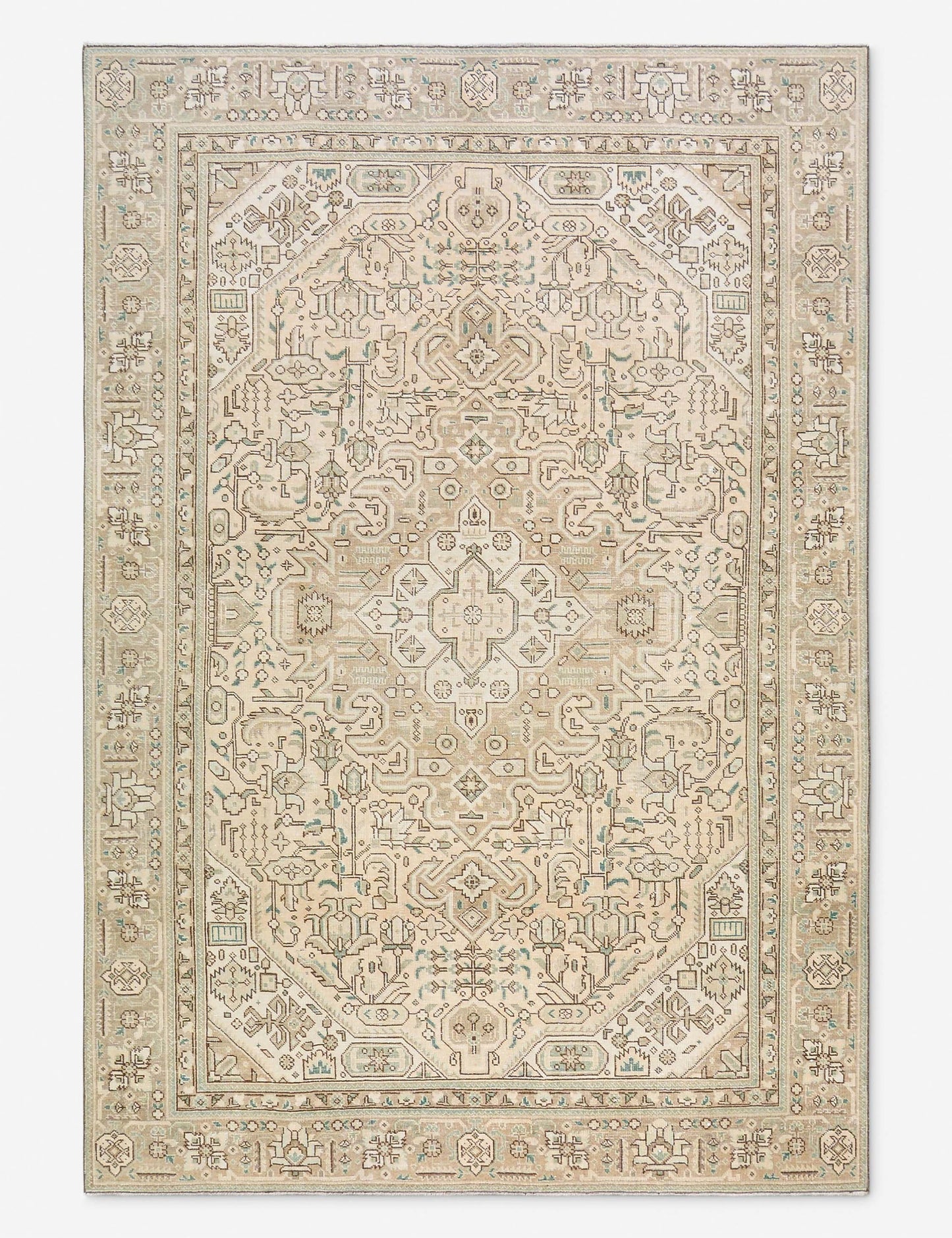 Tapis turc vintage en laine noué à la main n° 528, 1,80 m x 2,70 m