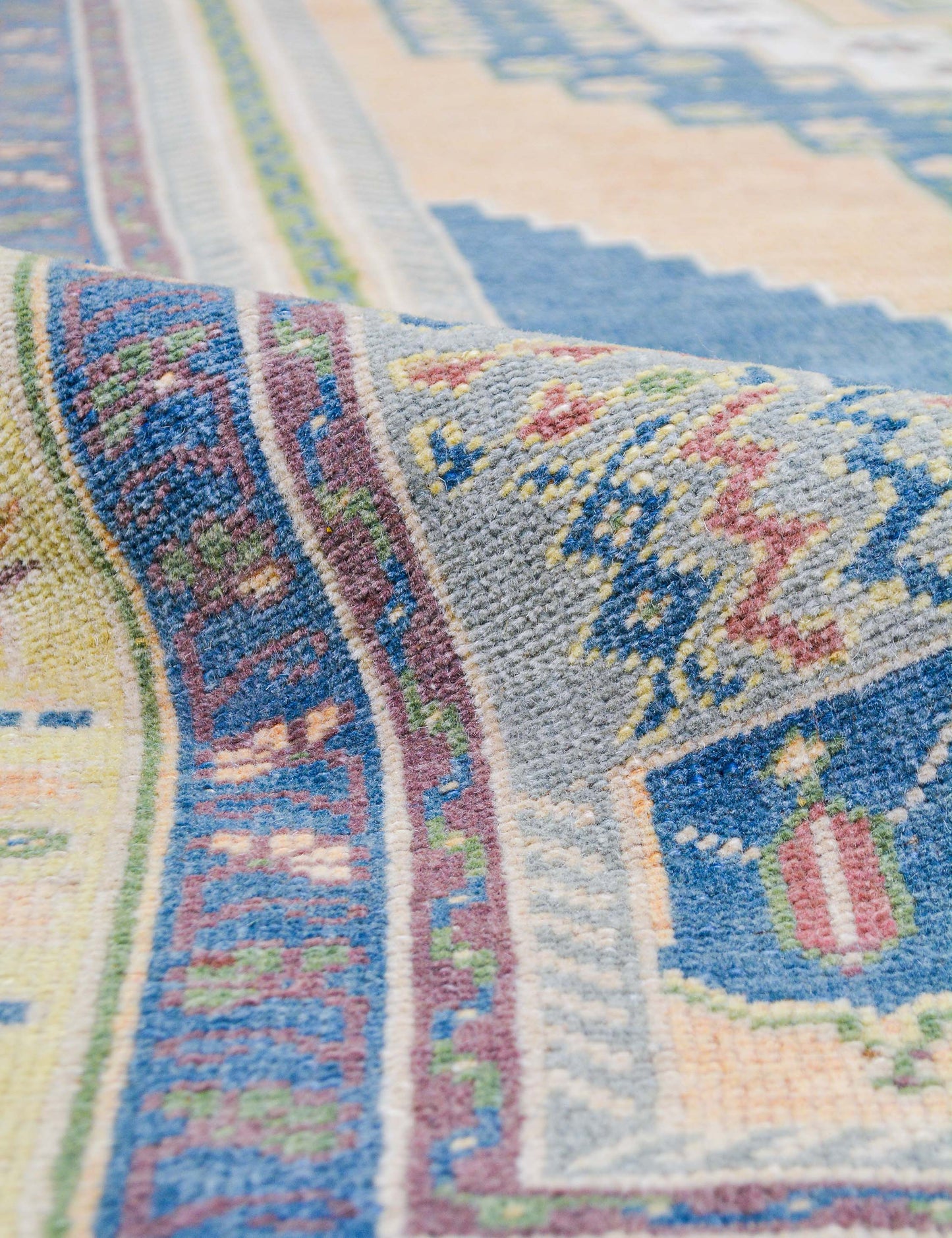 Tapis turc vintage en laine noué à la main n° 530, 1,65 m x 3 m
