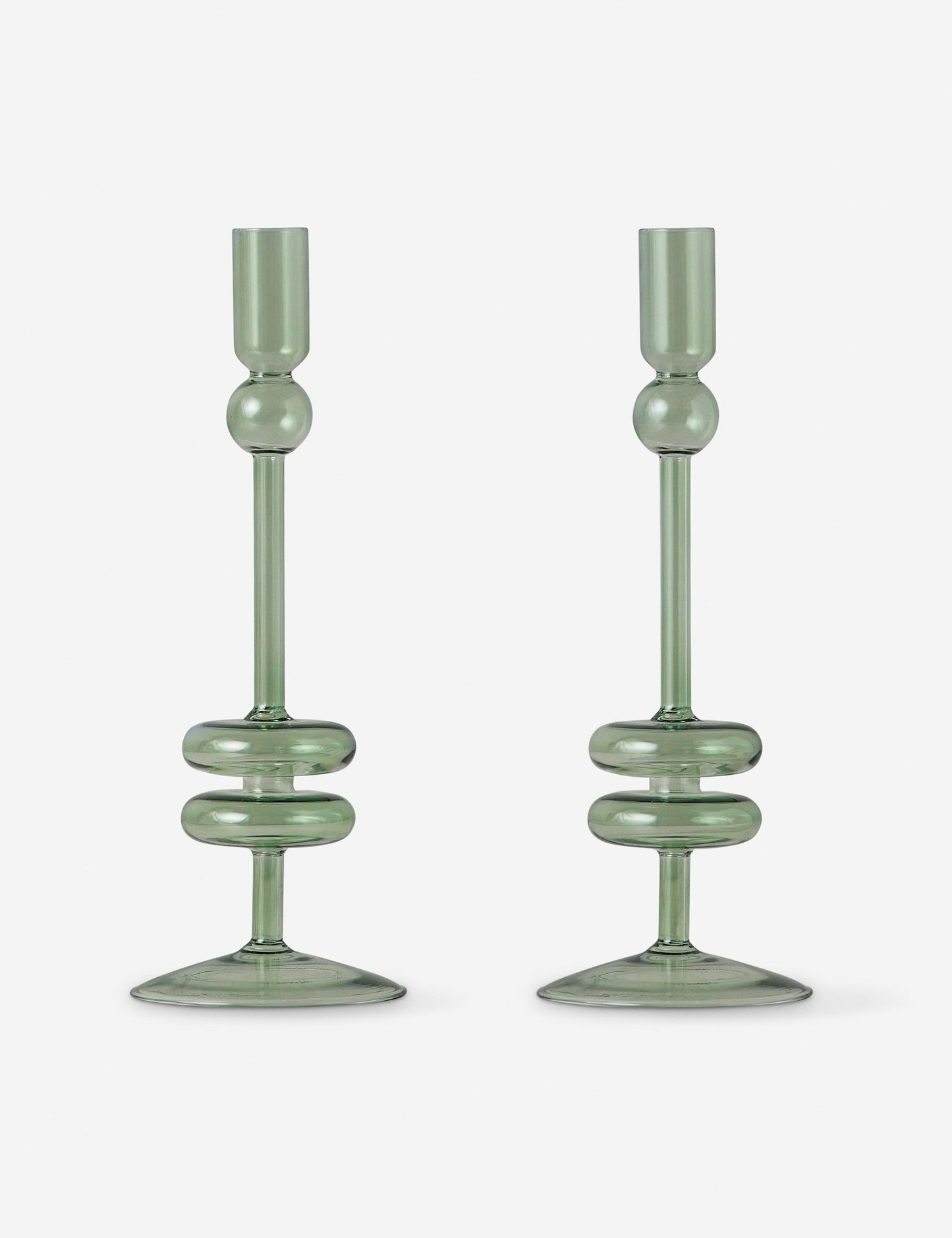 Paire de bougeoirs en verre (lot de 2) par etúHOME