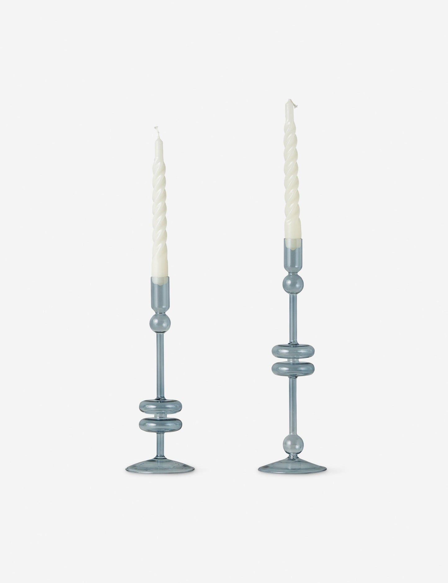 Paire de bougeoirs en verre (lot de 2) par etúHOME