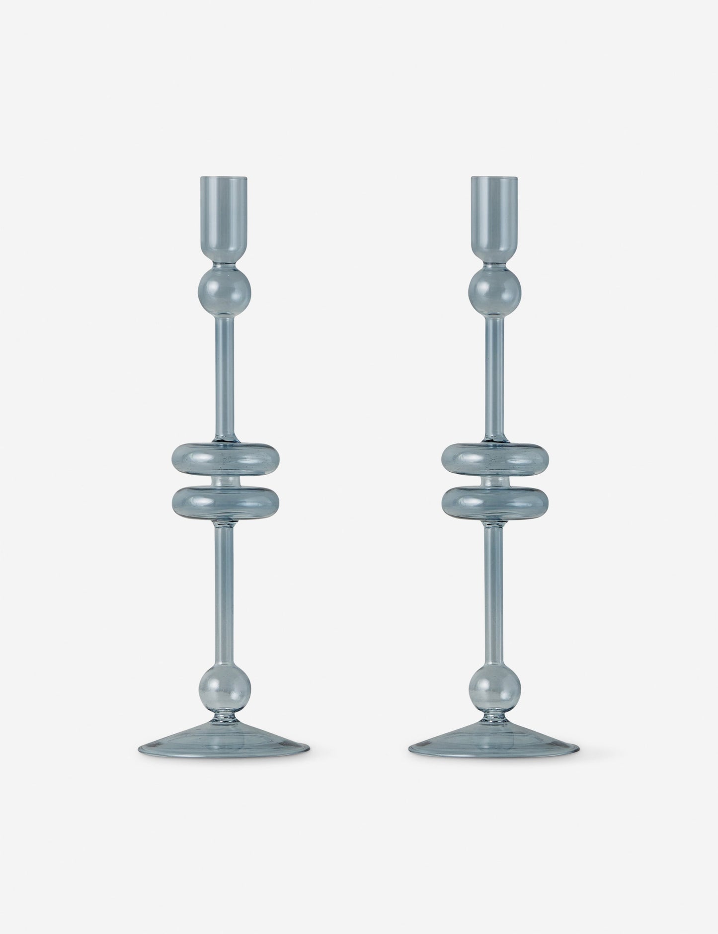 Paire de bougeoirs en verre (lot de 2) par etúHOME