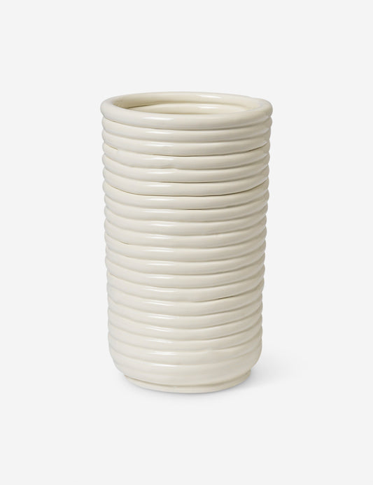Vase en velours côtelé de Ferm Living
