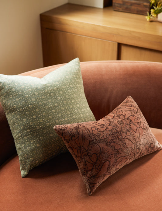 Oreiller en velours Sandell