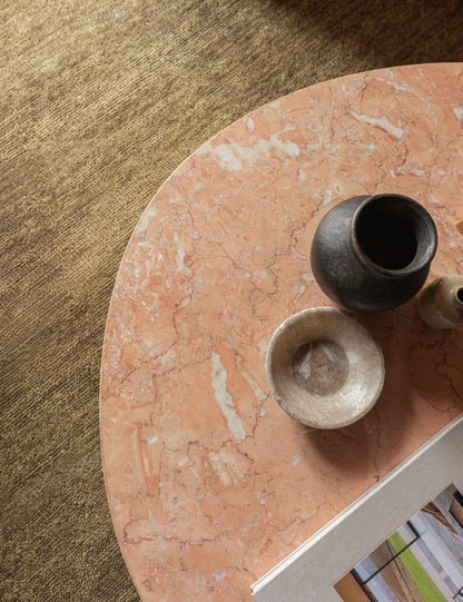 Table basse ronde en marbre Faas