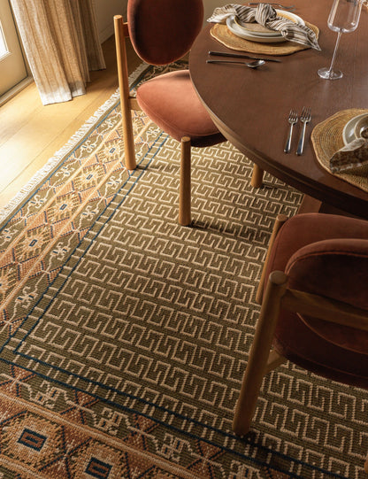 Échantillon de tapis en laine noué à la main Manca 12 x 12