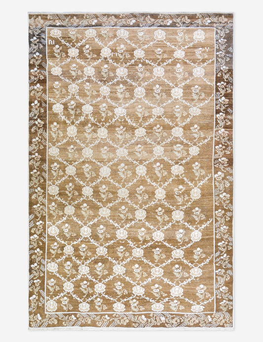 Tapis turc vintage en laine noué à la main n° 463, 1,85 m x 2,75 m