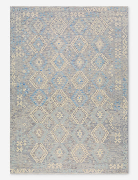 Tapis turc vintage en laine noué à la main n° 470, 2,13 m x 2,73 m
