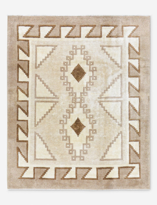 Tapis turc vintage en laine noué à la main n° 473, 1,50 m x 1,80 m