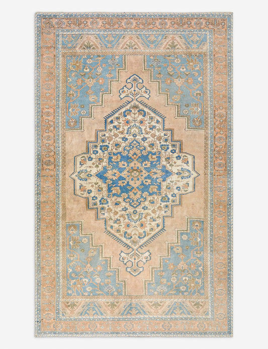 Tapis turc vintage en laine noué à la main n° 483, 1,95 m x 3 m