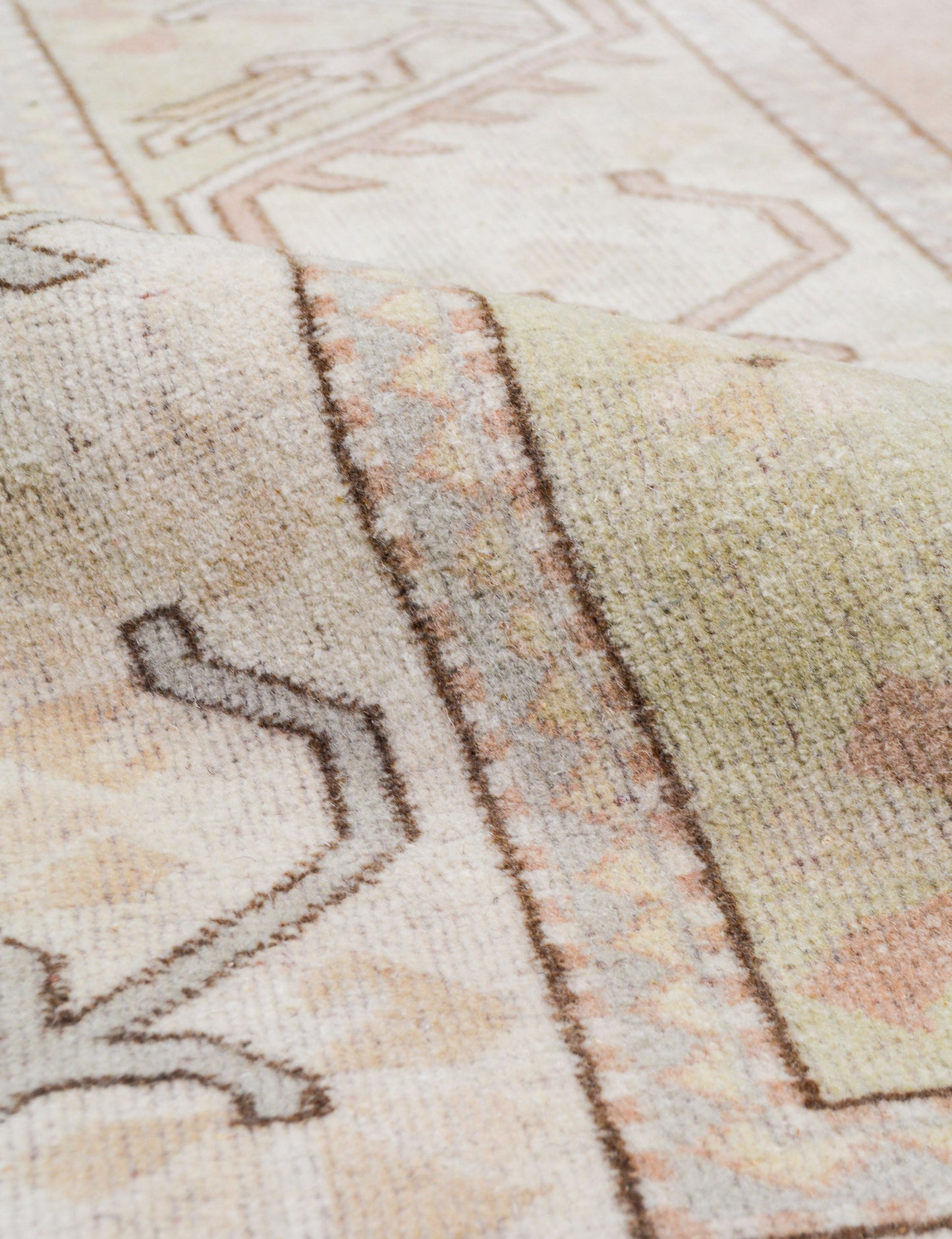Tapis turc vintage en laine noué à la main n° 486, 1,95 m x 2,75 m