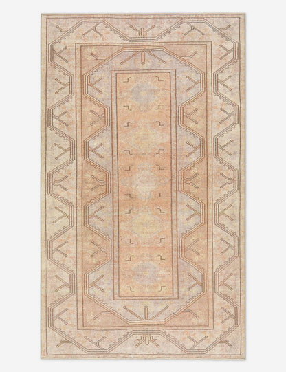 Tapis turc vintage en laine noué à la main n° 497, 1,22 m x 1,83 m