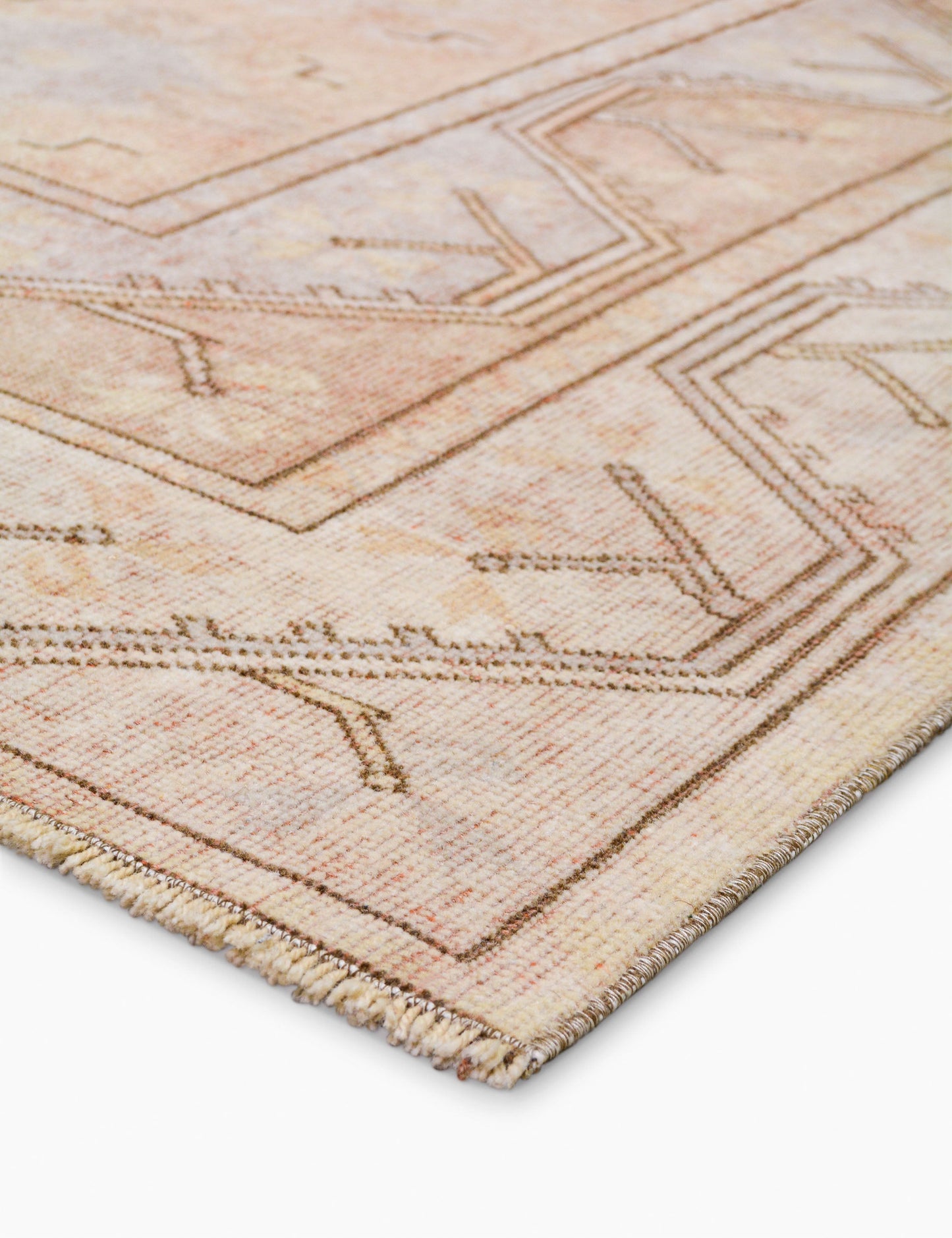 Tapis turc vintage en laine noué à la main n° 497, 1,22 m x 1,83 m