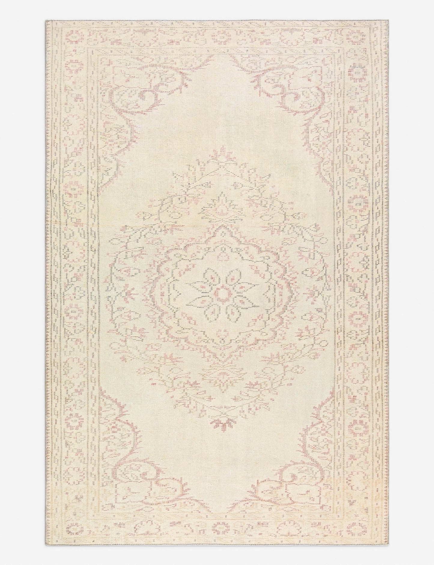 Tapis turc vintage en laine noué à la main n° 501, 1,78 m x 2,40 m