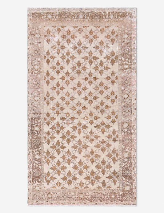 Tapis turc vintage en laine noué à la main n° 507, 1,50 m x 2,70 m