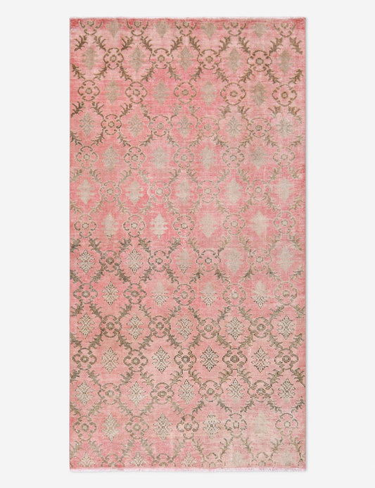 Tapis turc vintage en laine noué à la main n° 509, 1,25 m x 2,40 m