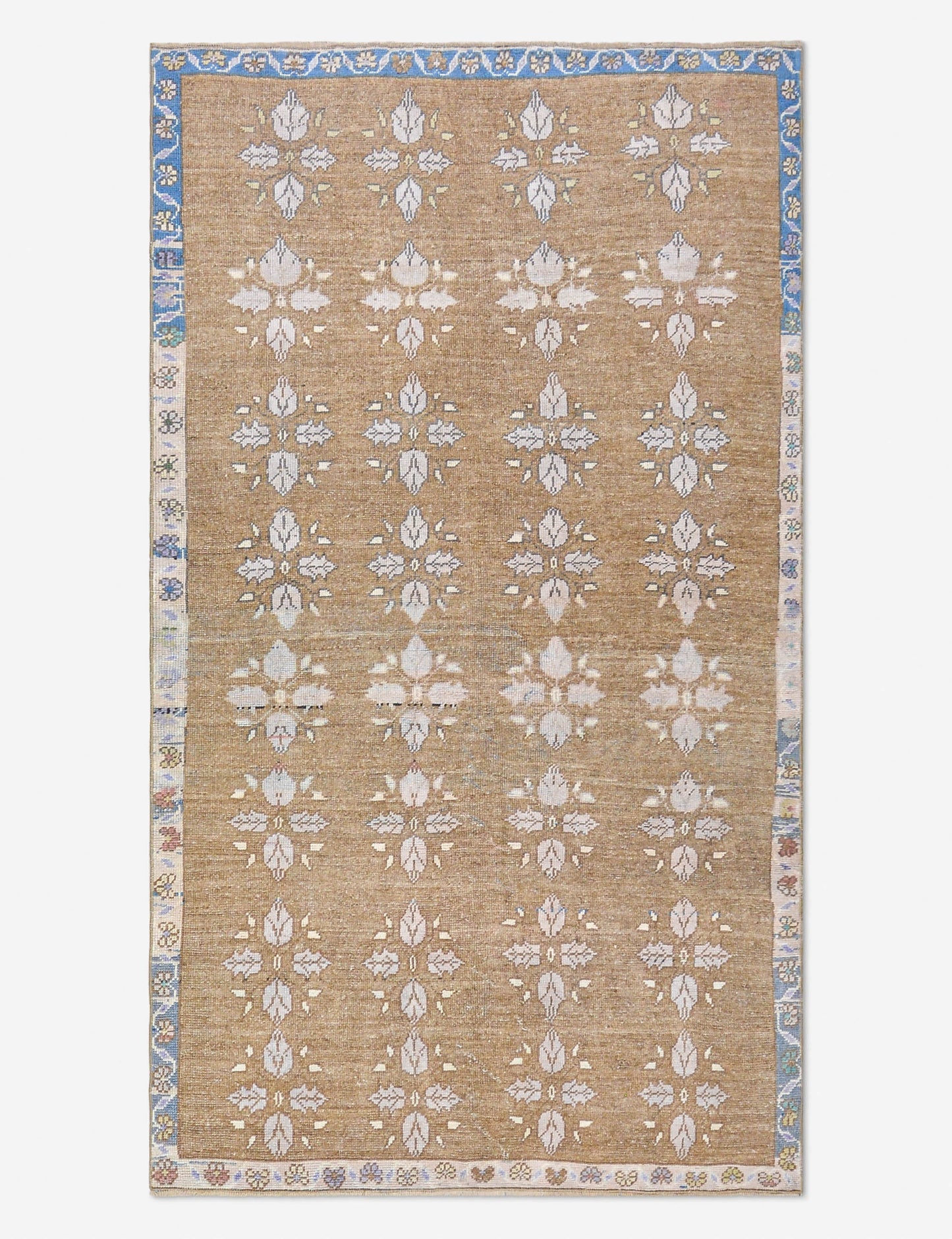 Tapis turc vintage en laine noué à la main n° 510, 1,22 m x 2,42 m