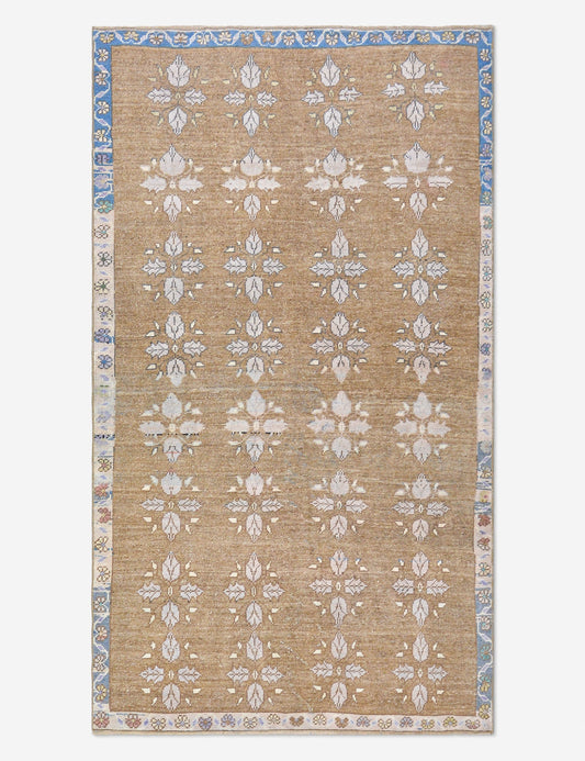 Tapis turc vintage en laine noué à la main n° 510, 1,22 m x 2,42 m