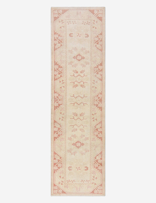 Tapis de couloir vintage turc en laine noué à la main n° 279, 72 cm x 274 cm
