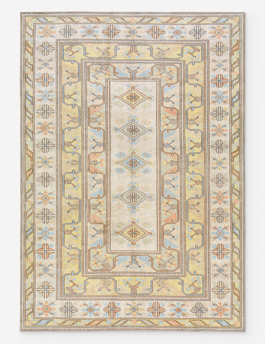 Tapis turc vintage en laine noué à la main n° 517, 2 m x 2,7 m
