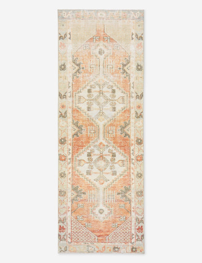 Tapis de couloir vintage turc en laine noué à la main n° 286, 70 cm x 190 cm