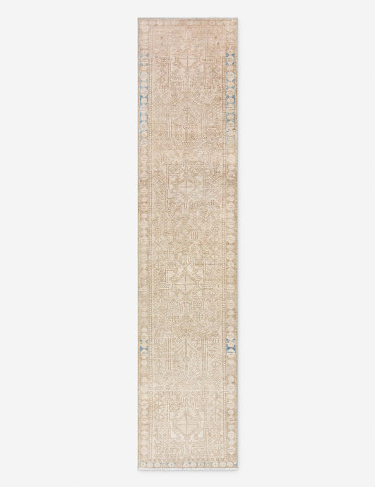 Tapis de couloir vintage turc en laine noué à la main n° 292, 75 x 300 cm