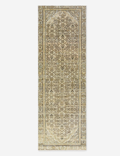 Tapis de couloir vintage turc en laine noué à la main n° 293, 90 cm x 300 cm