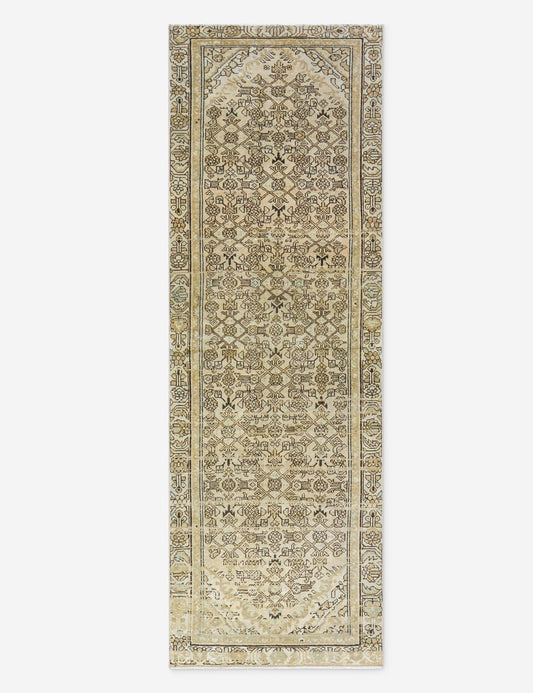 Tapis de couloir vintage turc en laine noué à la main n° 293, 90 cm x 300 cm