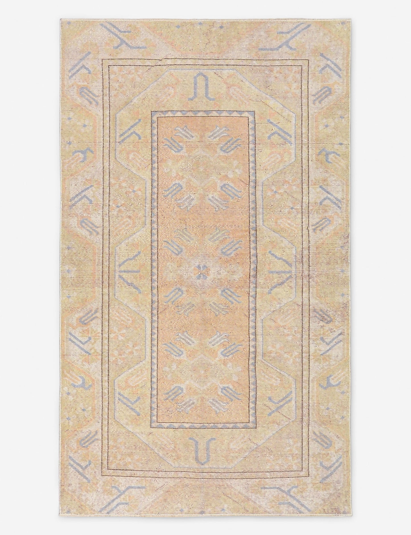 Tapis turc vintage en laine noué à la main n° 520, 3' 7 X 6'