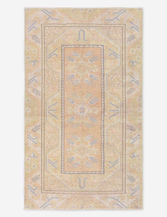 Tapis turc vintage en laine noué à la main n° 520, 3' 7 X 6'