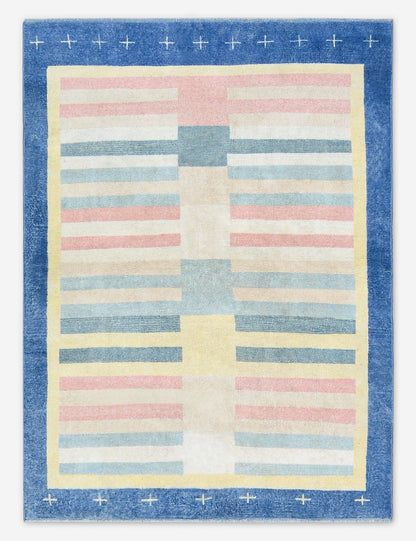 Tapis turc vintage en laine noué à la main n° 521, 3' 10 X 5' 1