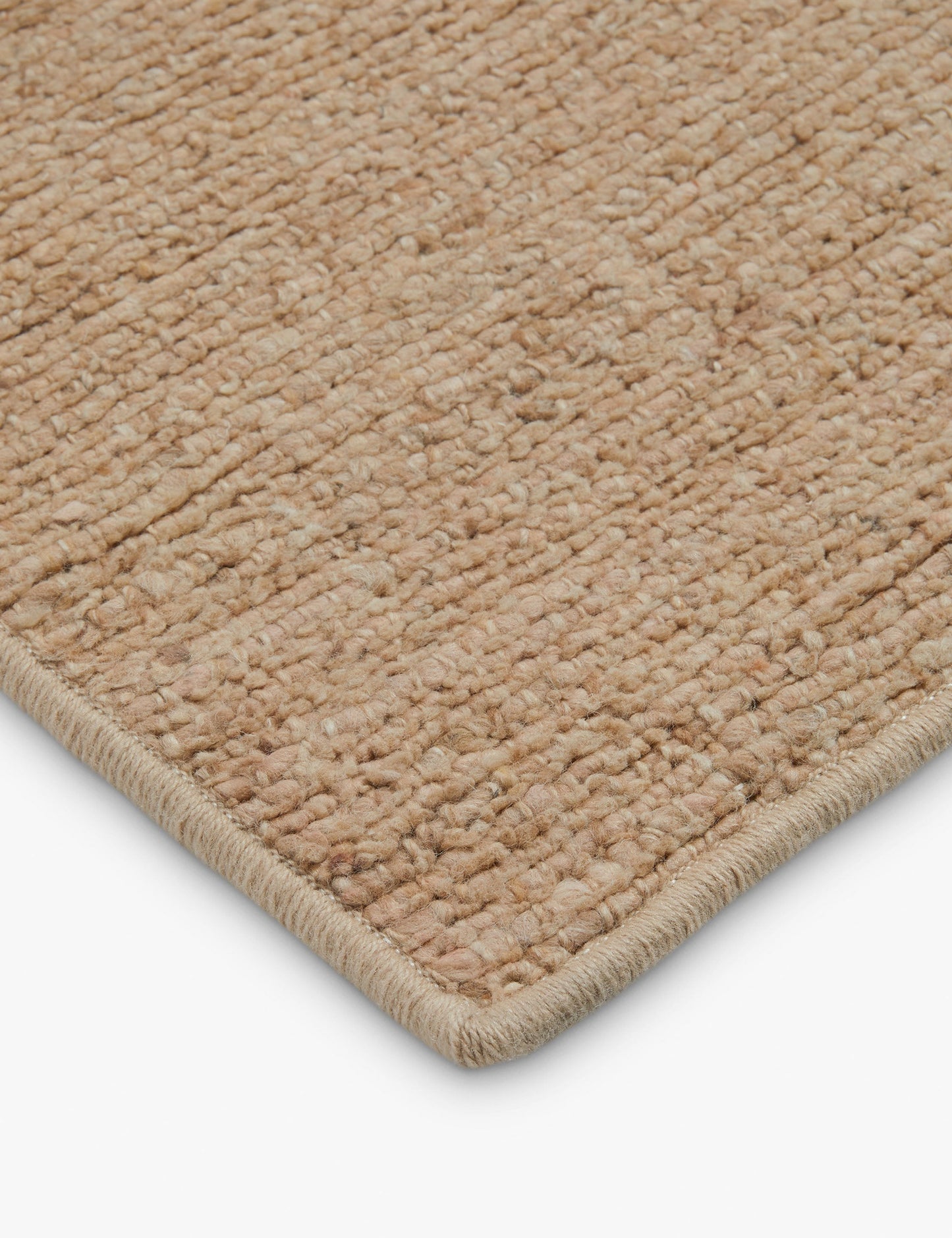 Échantillon de tapis en laine tissé à la main Barco personnalisé 5,5 x 6, Cognac