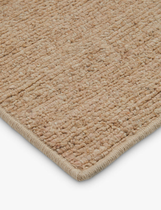 Échantillon de tapis en laine tissé à la main Barco personnalisé 5,5 x 6, Cognac