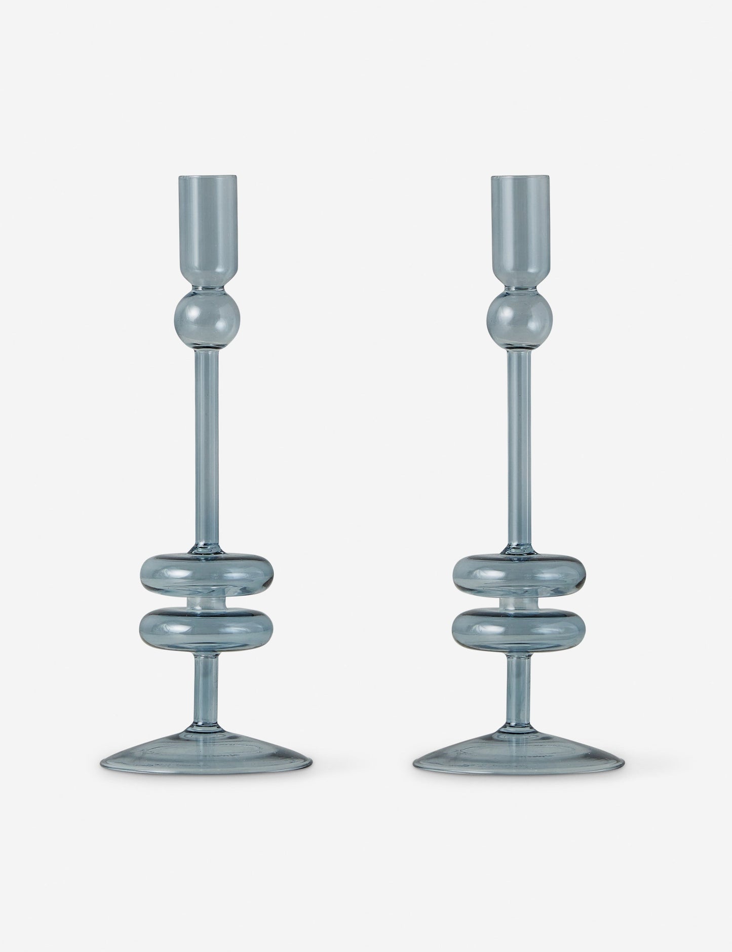 Paire de bougeoirs en verre (lot de 2) par etúHOME
