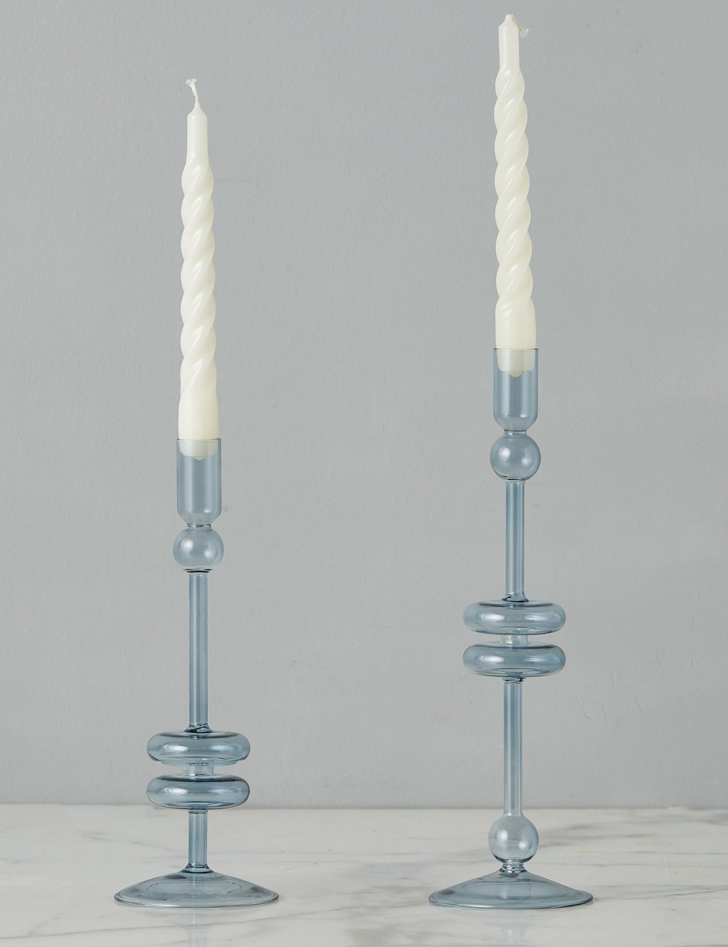 Paire de bougeoirs en verre (lot de 2) par etúHOME