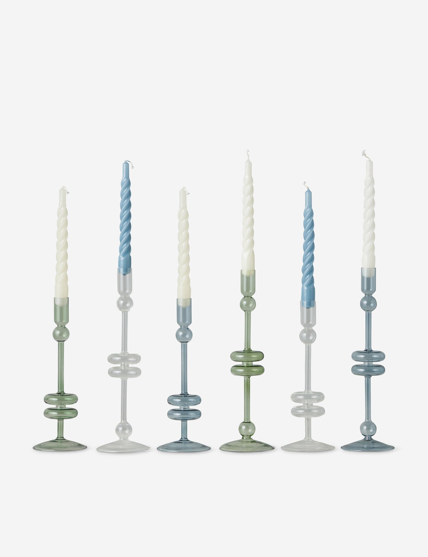 Paire de bougeoirs en verre (lot de 2) par etúHOME