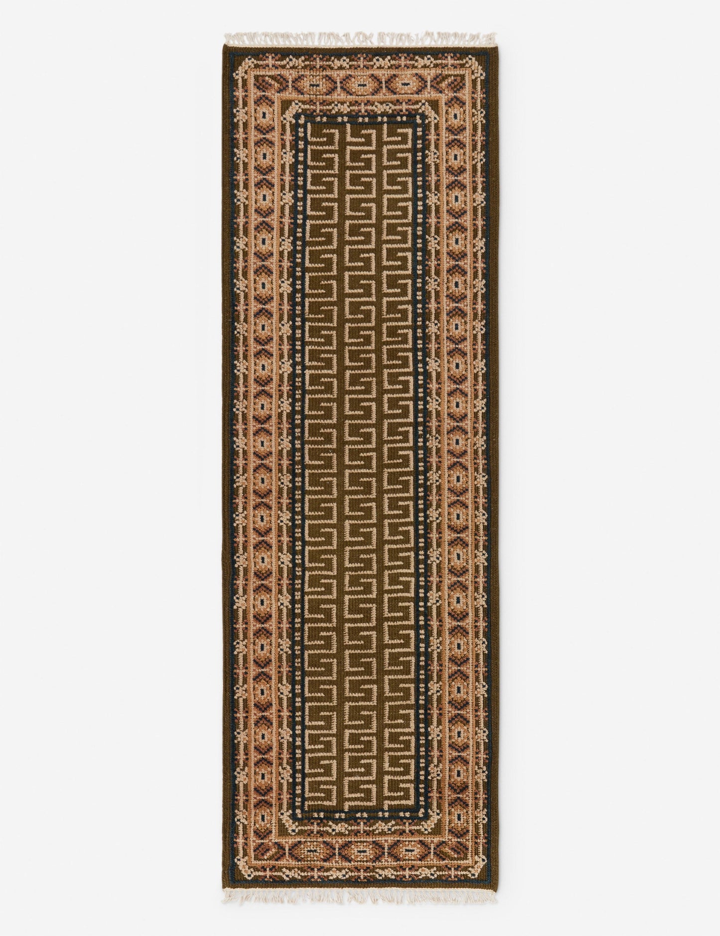 Échantillon de tapis en laine noué à la main Manca 12 x 12