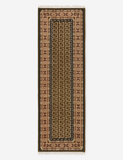 Échantillon de tapis en laine noué à la main Manca 12 x 12