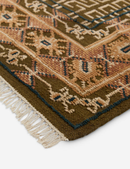 Échantillon de tapis en laine noué à la main Manca 12 x 12