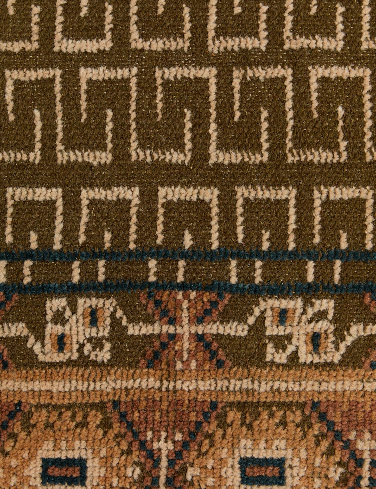 Échantillon de tapis en laine noué à la main Manca 12 x 12