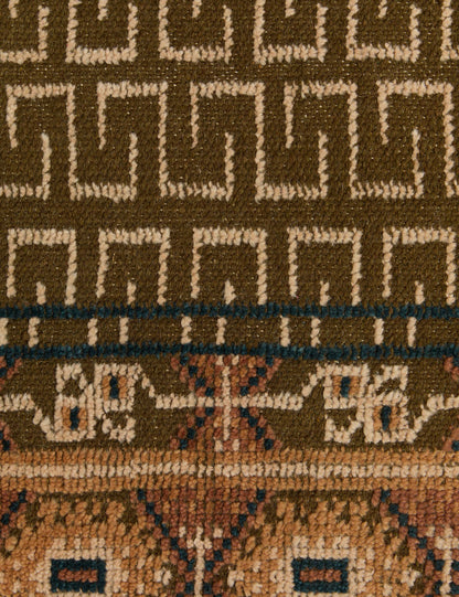 Échantillon de tapis en laine noué à la main Manca 12 x 12