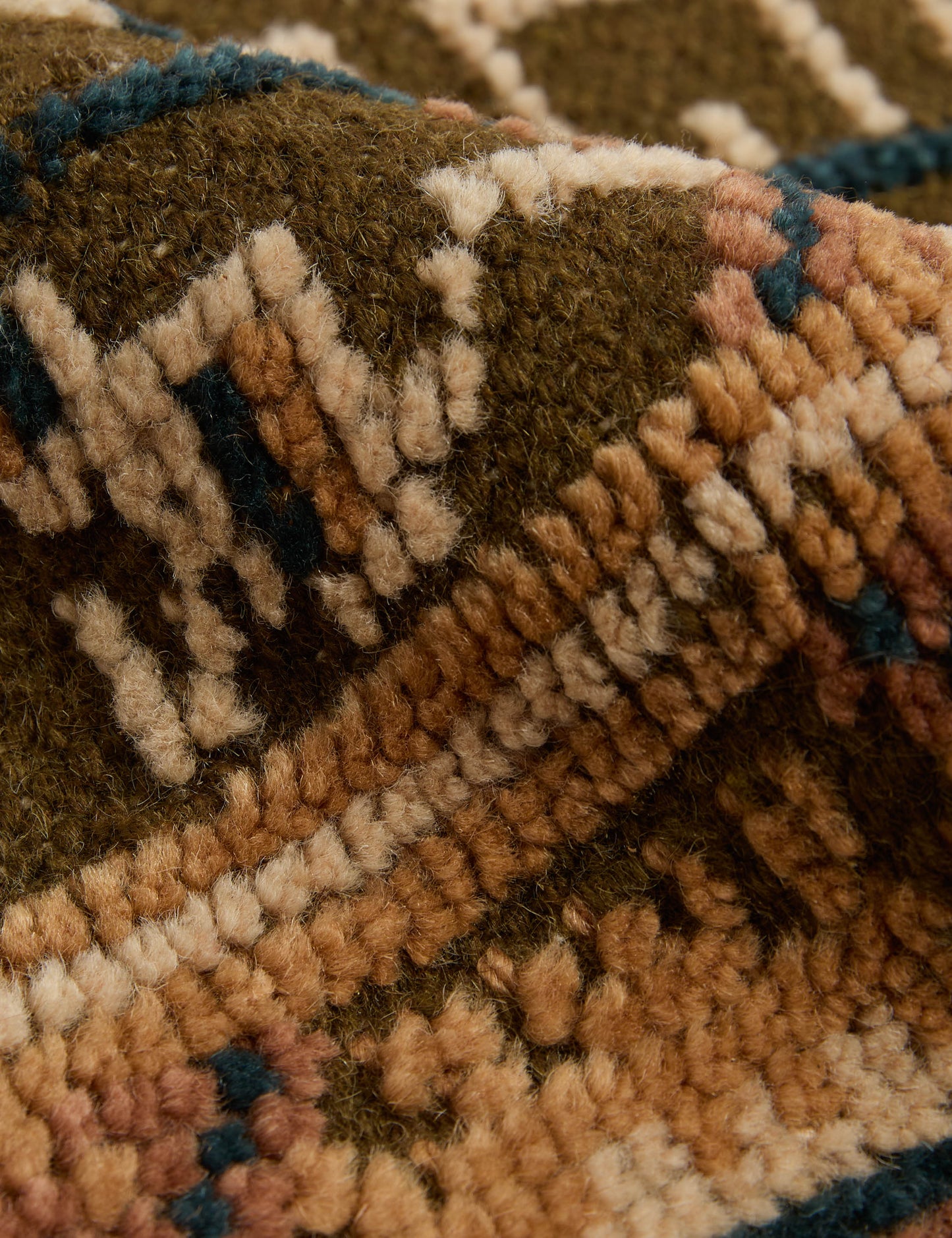 Échantillon de tapis en laine noué à la main Manca 12 x 12