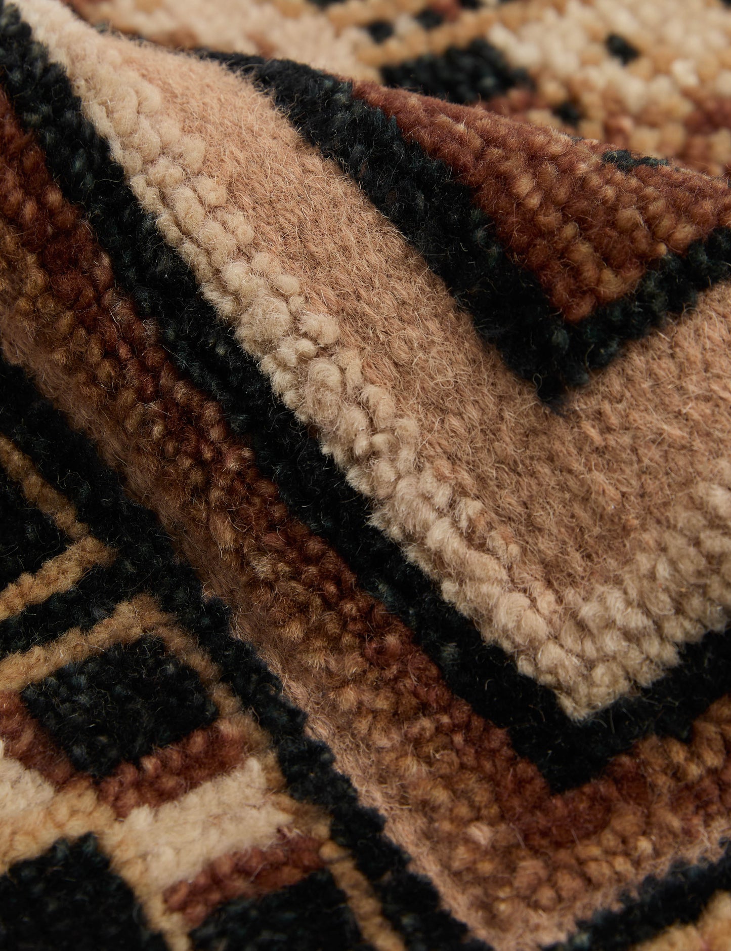 Échantillon de tapis en laine noué à la main Ovidi 12 x 12