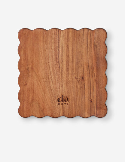 Planches à fromage festonnées en bois (lot de 2) par etúHOME